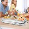 Silver 8 Quart Electric Warming Tray with Temperature Control and Stainless Steel Serving Trays